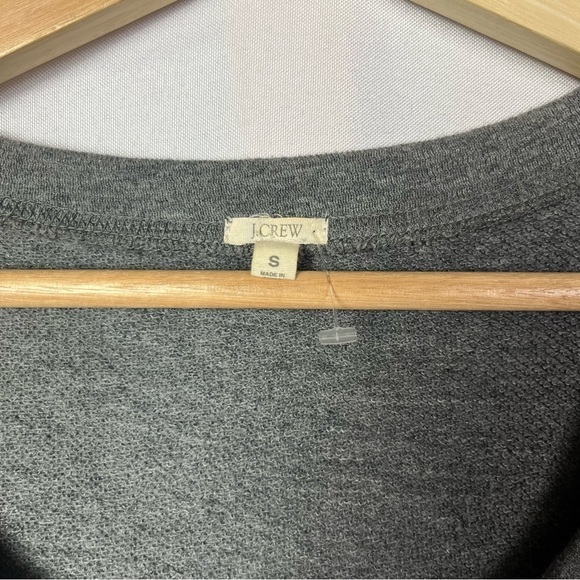 J. Crew Dark Gray Sequin Panel Pullover Sweatshirt S - Picture 5 of 5